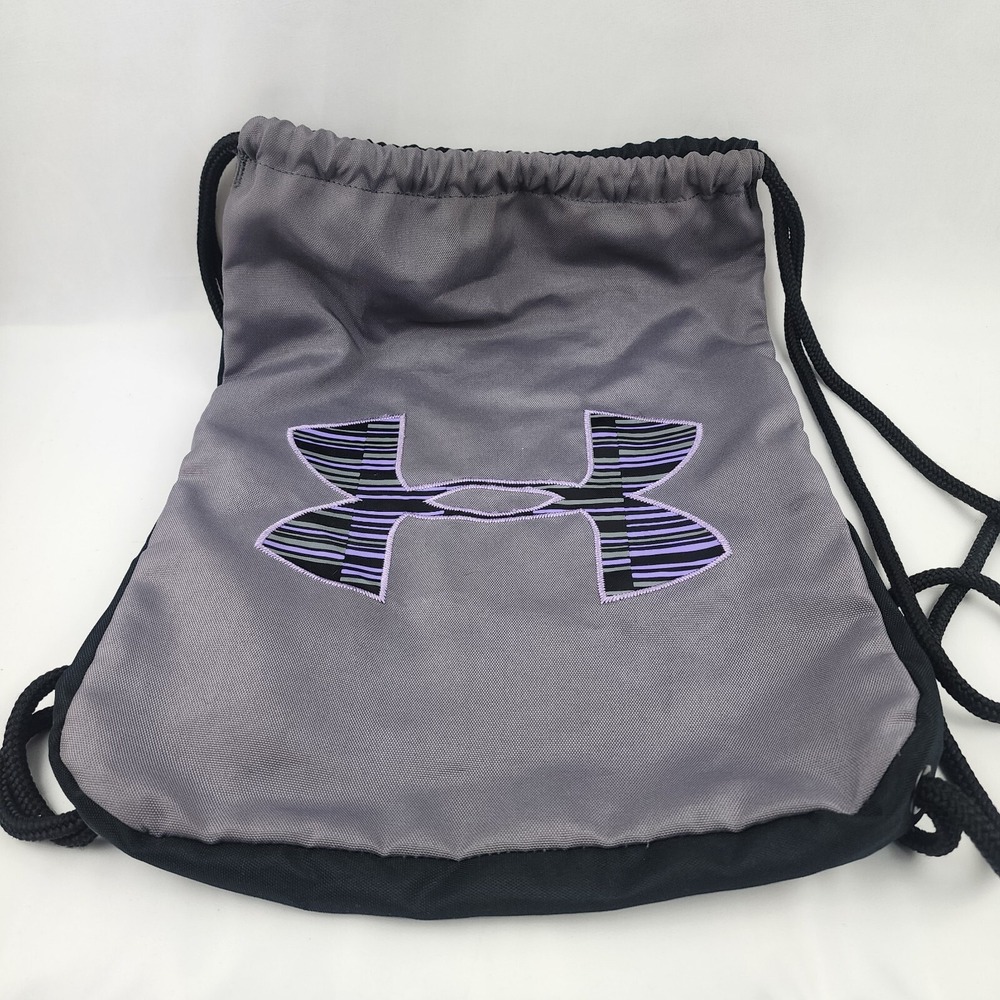 Under Armour‎ Purple sackpack drawstring backpack with drawstring holder Gray